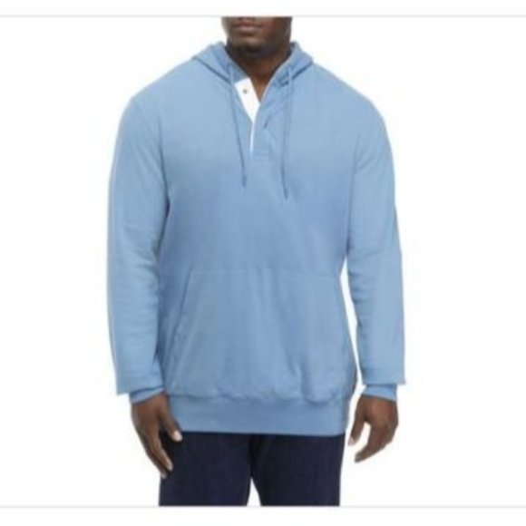Chaps Other - Chaps Blue Jay Big & Tall Long Sleeve Fleece Hoodie